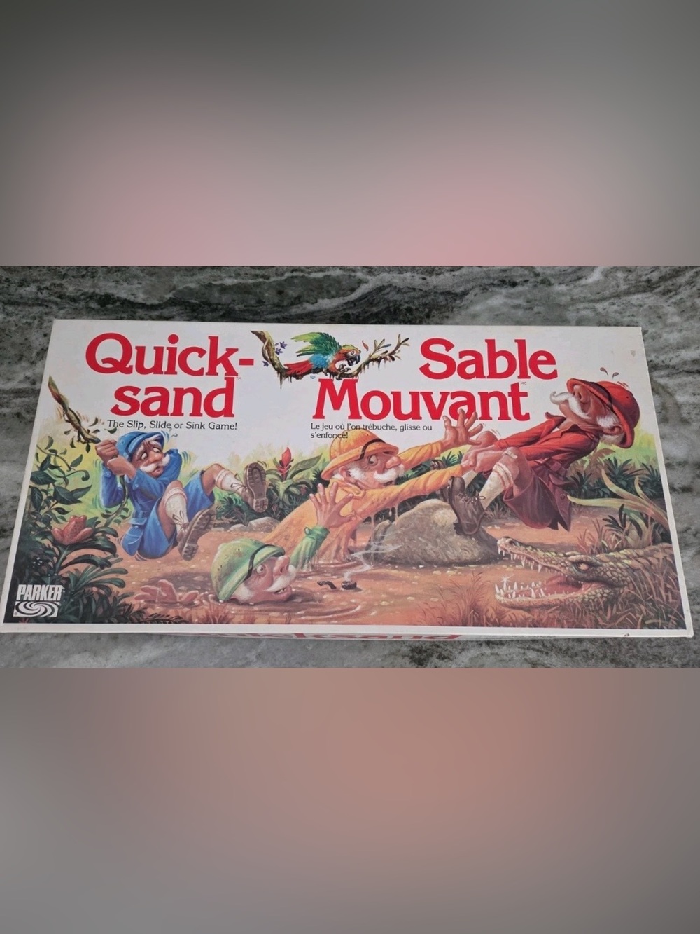 Vintage 1989 Quick Sand Quick-sand Parker Family Board Game  Quicksand